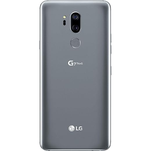 LG G7 ThinQ GSM Unlocked LGG710 w/ 64GB Memory Cell Phone 4G LTE - US Version - Platinum Gray (Renewed)