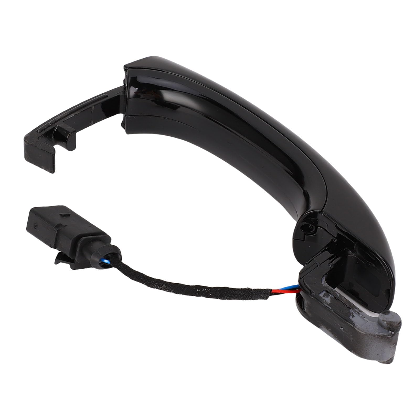 Dilwe Set di Maniglie per Porte Esterne da 4 Pezzi in ABS con Striscia Galvanica Maniglia per Porta Esterna di Ricambio Diretta per Riparazione Fai da Te SUV con OE 4L0837205B 4L0837205A