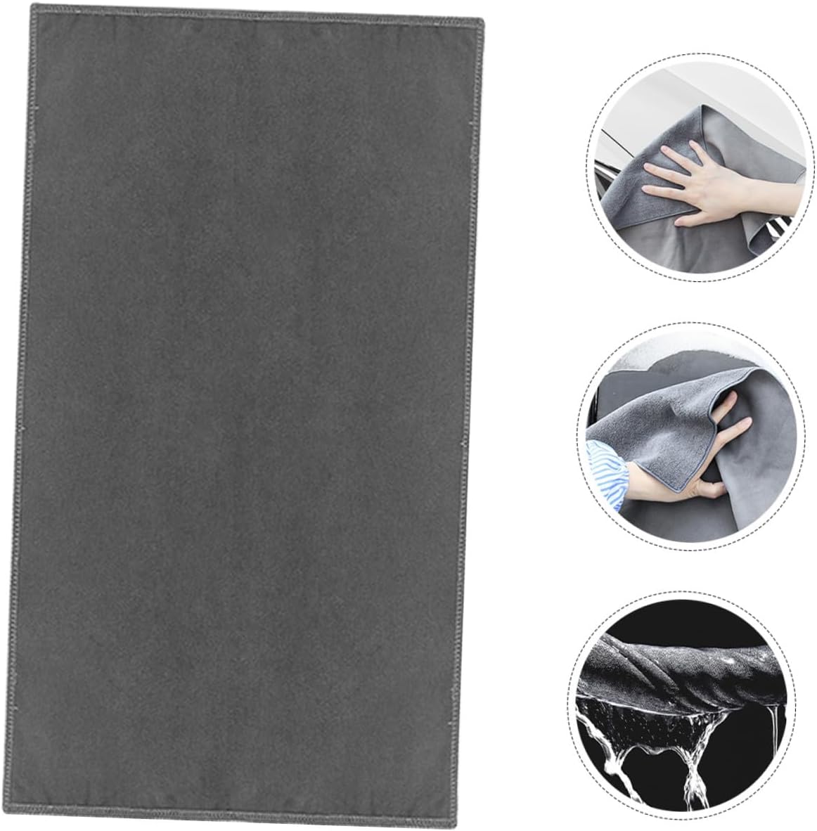 Absorbent Car Drying Towel, Plush Microfiber Cloth for Exterior Cleaning