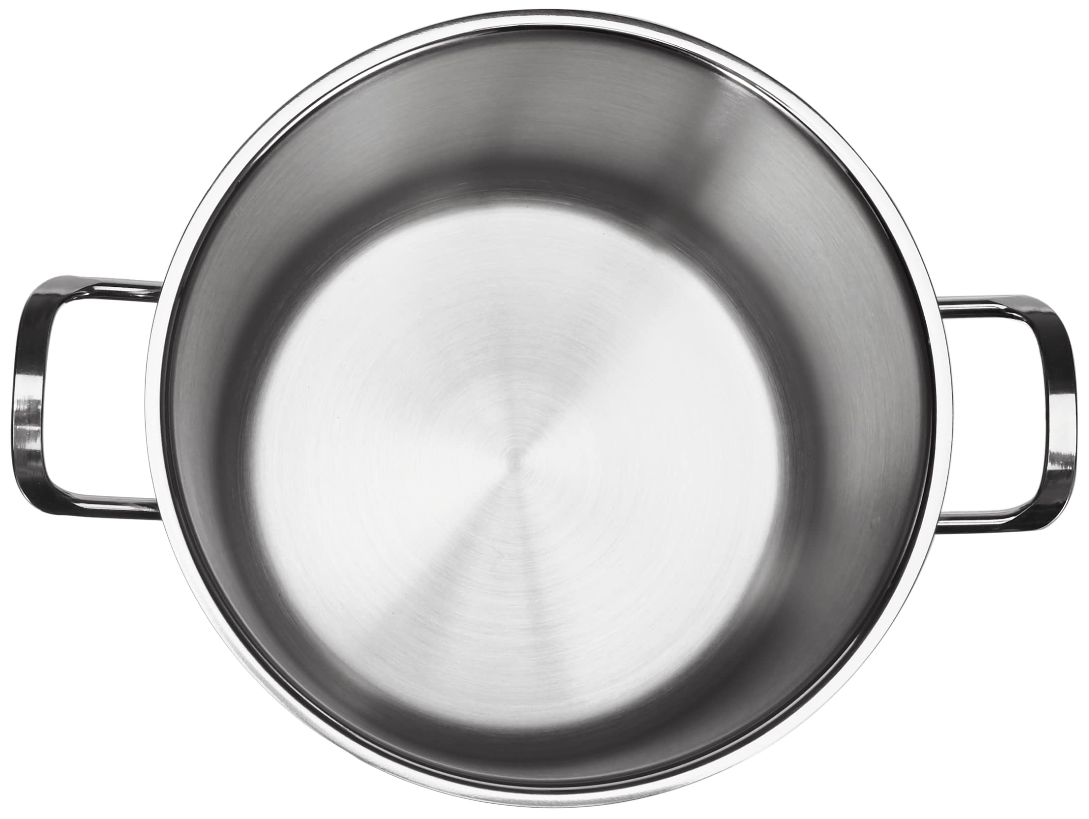 H&H Inox Elodie Fondo Induzione Cm22 Lt6,5 Pentole E Preparazione Cucina, Acciaio Inossidabile, Argento, 22 cm