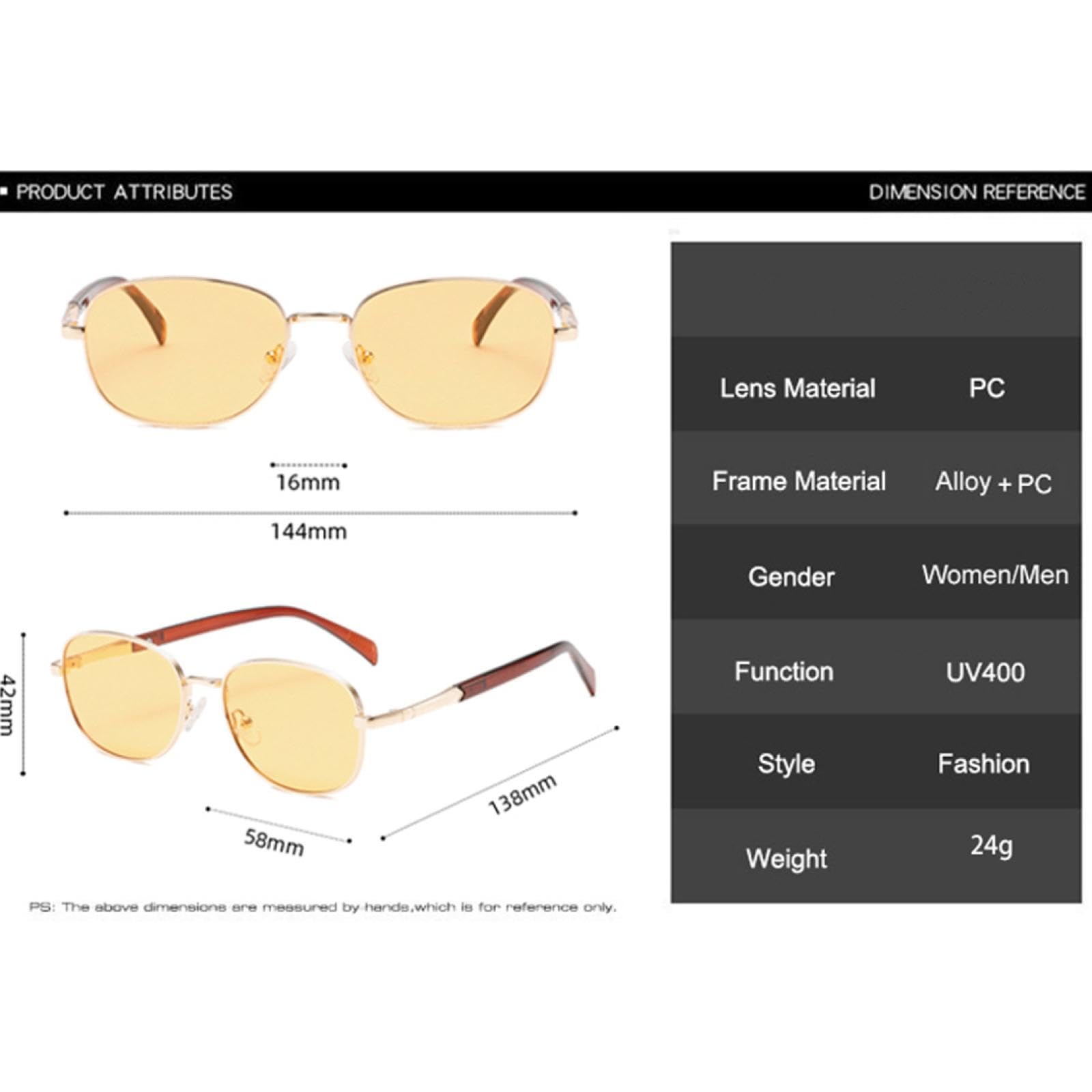 Gafas de sol retro con montura de metal para mujer, lentes transparentes a la moda, con protección UV400, estilo punk para hombre