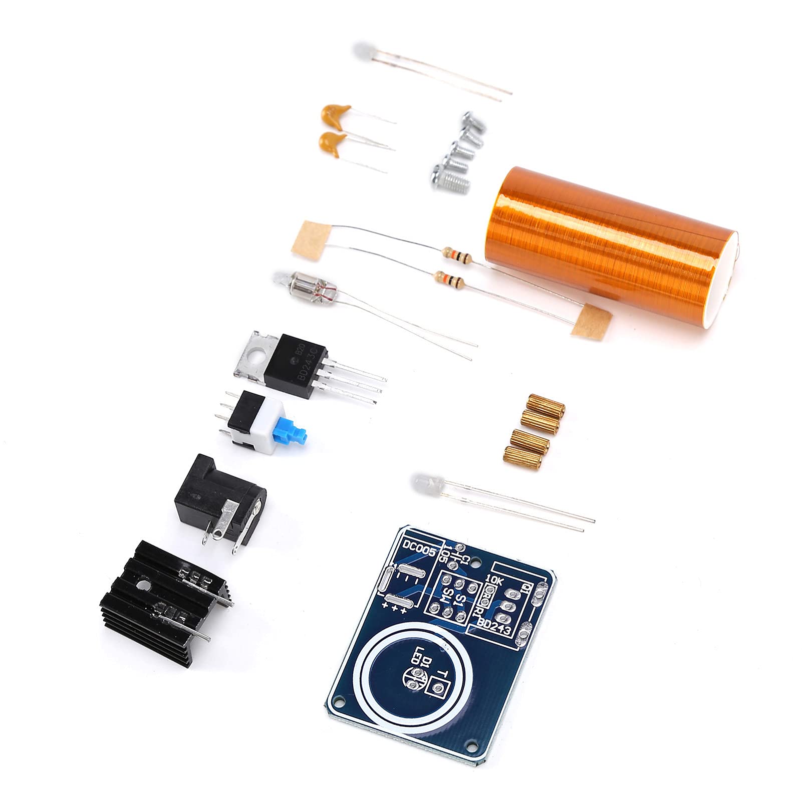 DIY Mini Coil Kit Magic Props DIY Electronics Spare Parts Air Light Technology Tool BD243
