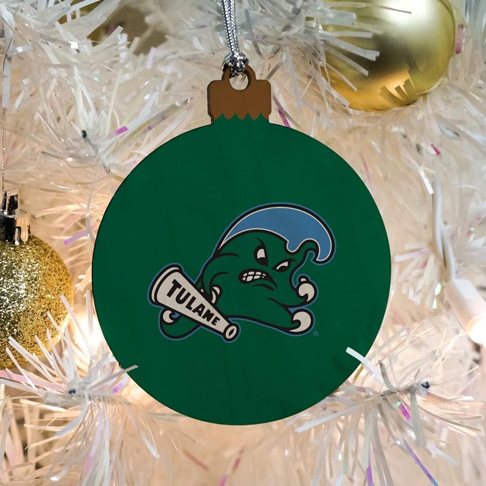 GRAPHICS & MORE Tulane University Primary Logo Wood Christmas Tree Holiday Ornament - Image 5