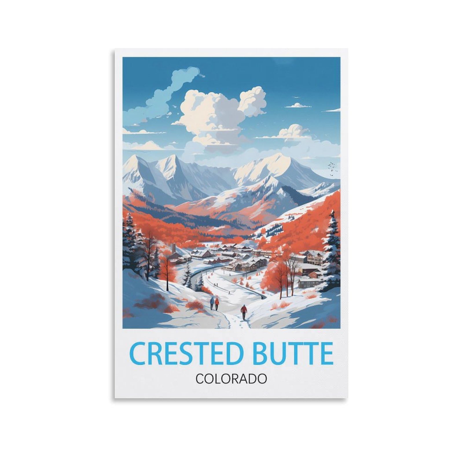 Jigsaw Puzzle 2000 Piece，Crested Butte Colorado Classic puzzle 3D puzzle diy kit paper toys unique gift residential culture 100x70cm