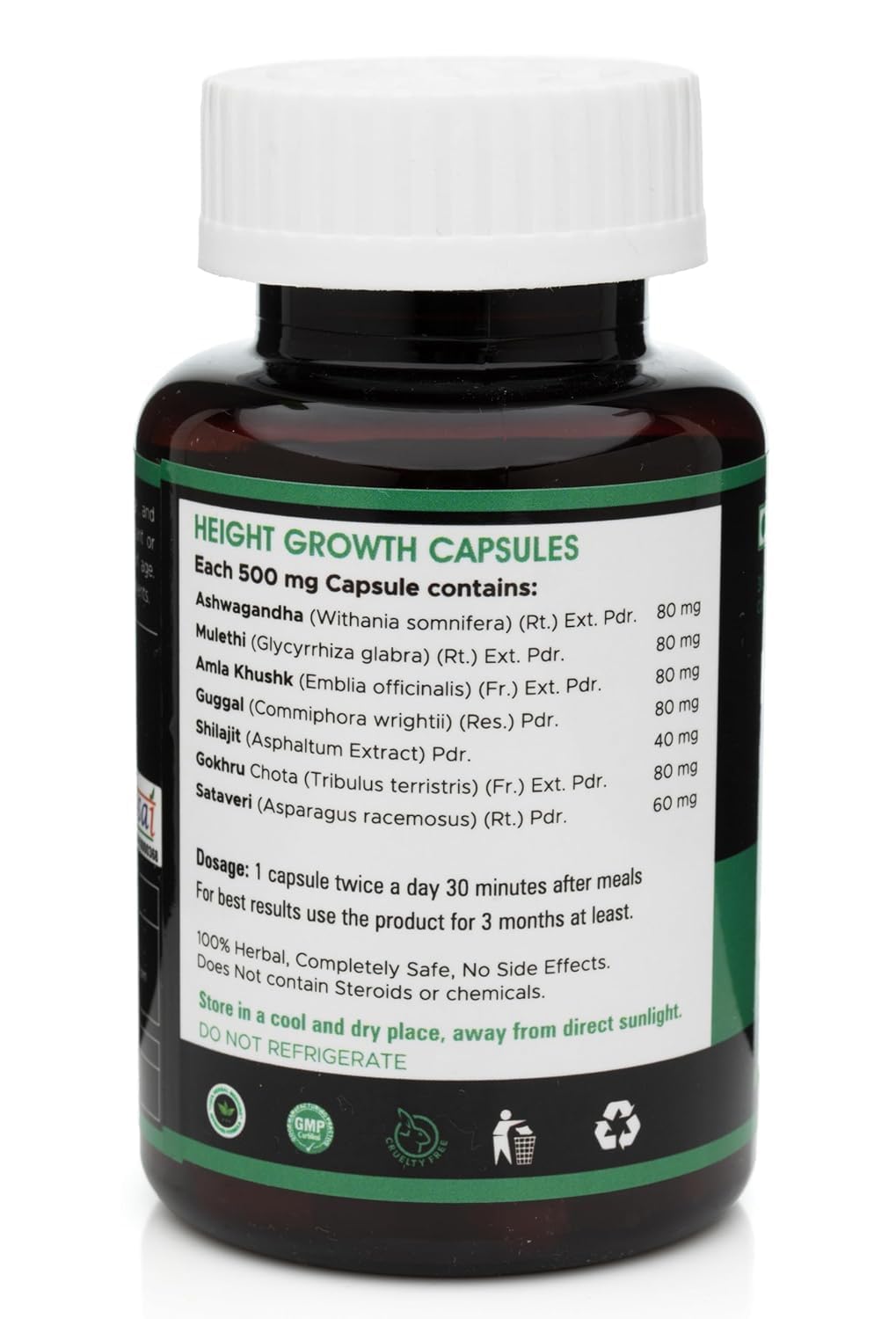 Height Growth Capsules for Kids, Teens & Adults | 30 Capsules Pack | Daily Nutritional Supplement | Supports Bone & Nutritional Health | Easy-to-Take Height Increase Capsules — Amazon image 5