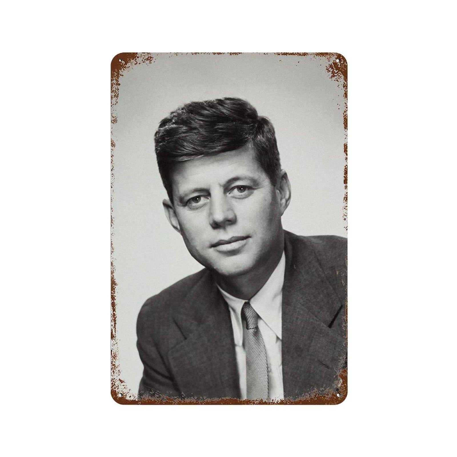 xiaoxiaoshen John F Kennedy, Wall Decor Art Metal Tin Poster Modern Home Decor Art Home Bar Shop Decorations Vintage Sign 30x20cm