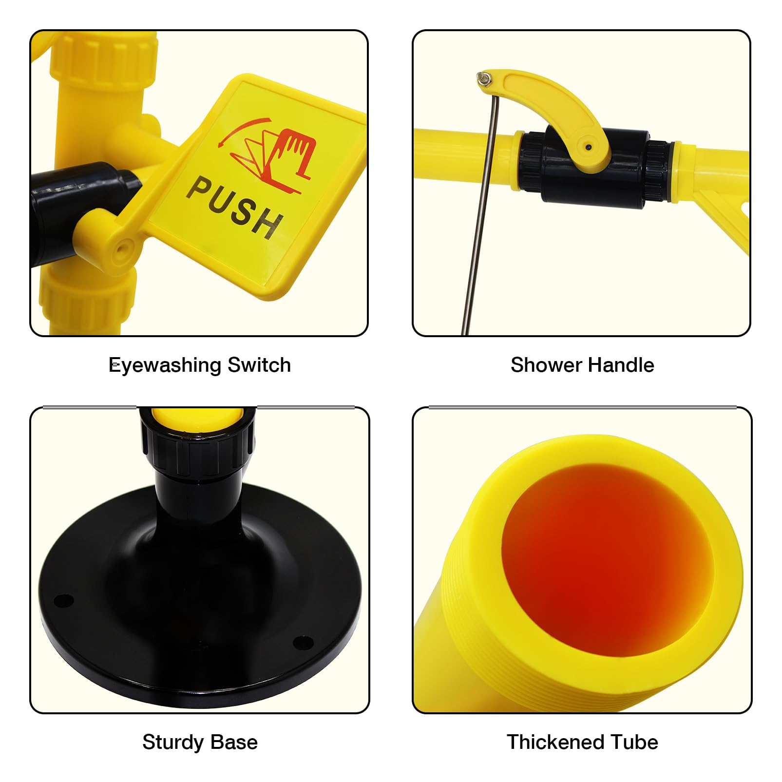 Emergency Eye Wash & Shower Station - OSHA Compliant -4