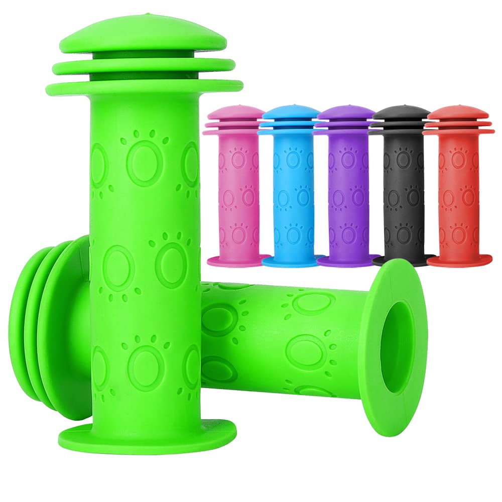 Kids Bike Handle Grips Bicycle Grips Bicycle Handlebar Grip With Horns Scooter Grips Non Non Slip Rubber Bikes Grips Redsporting Accessoriesred2pcs Trotinette Enfant - Foto 9