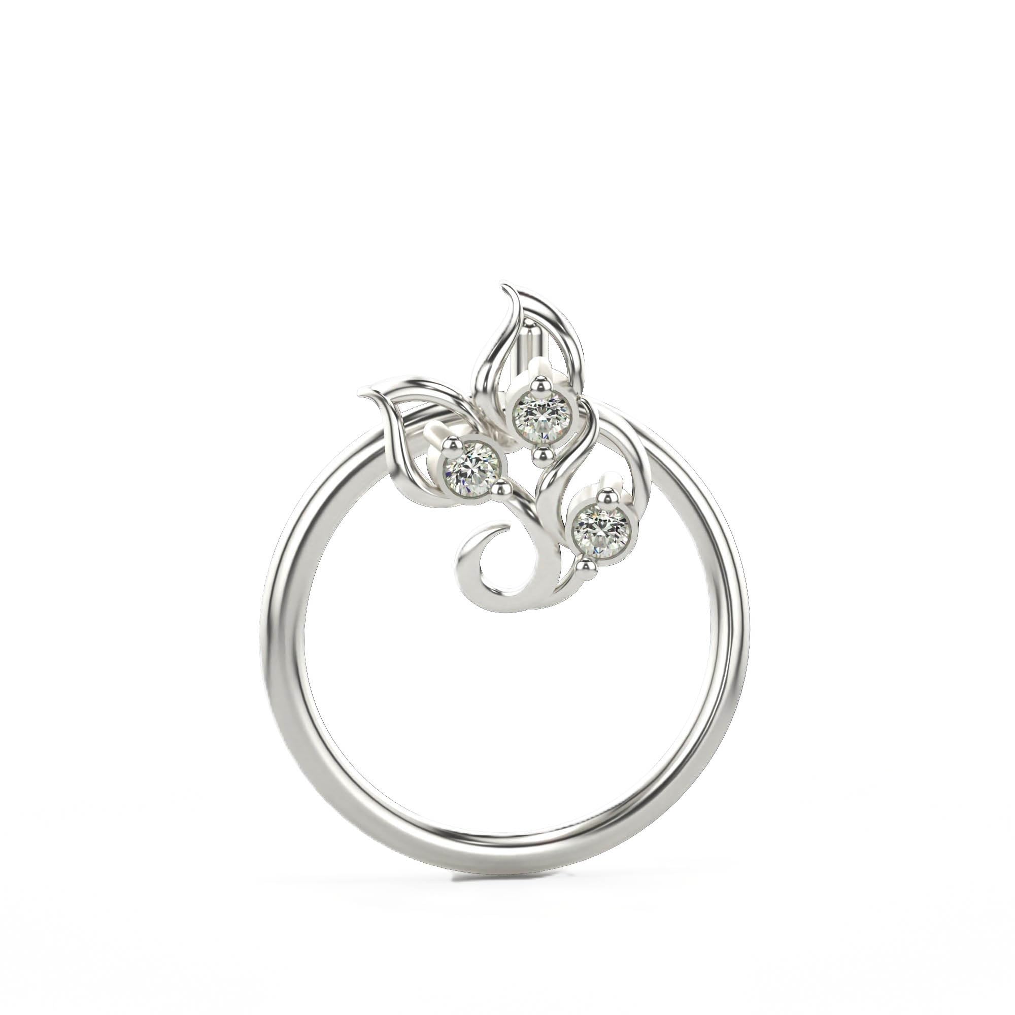 VALANOVAHallmarked Gold & Certified Lab Grown Diamond 0.02cts | Nosepin For Women/Girls | Stylish & Elegant | VGNP0020