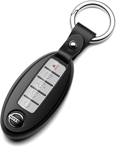 Miniatura 7 de ZSPDACC Compatible con funda para llavero Nissan, Altima Maxima, Rogue Armada Pathfinder, compatible con Infiniti, funda protectora de TPU roja,