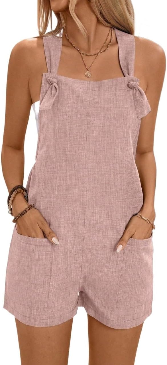 Rompers for Women Summer 2026 Open Leg Casual Jumpsuit
