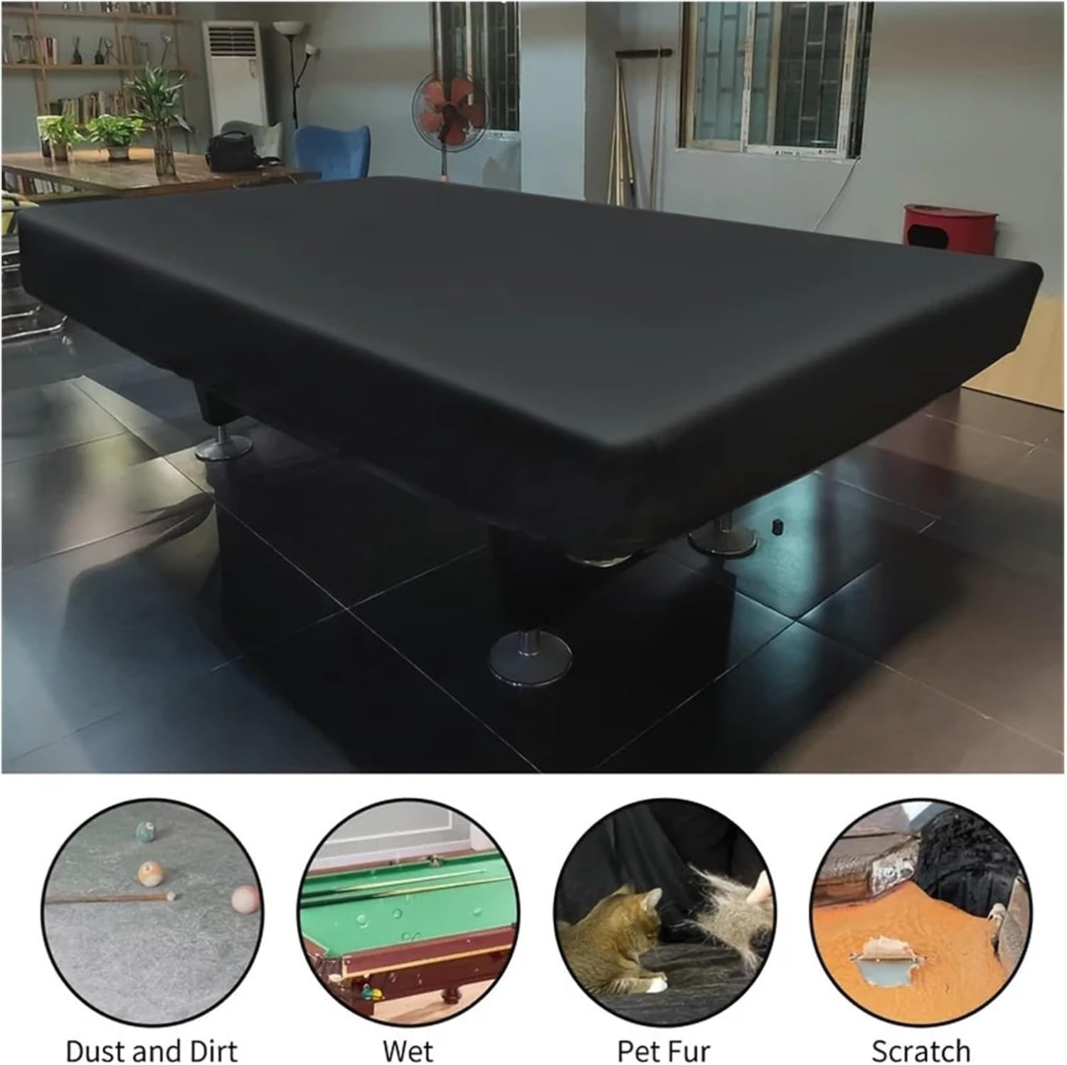 Pool Table Cover Pool Table Cover Heavy Duty Billiard Table Covers(245x140x20cm)