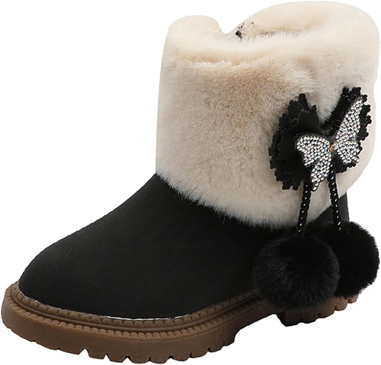 Boot Slippers for Girls Fashion Autumn And Winter Girls Snow Boots Thick Bottom Non Boots for Junior Girls