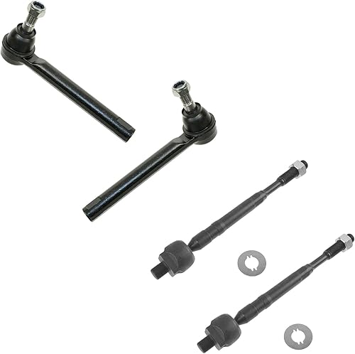 Miniatura 219 de TRQ Juego de varillas de acoplamiento delanteras interiores y exteriores, 4 piezas, compatibles con Chevrolet Cruze 2016-2019 de 16-19 voltios