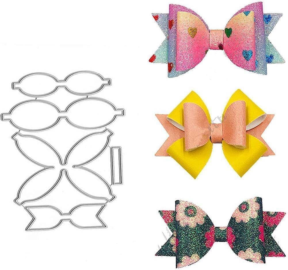 Bow Die Cuts Stencil, Metal Template Moulds Cutting Dies Cut Stencils for DIY Scrapbooking Photo Album Decorative Embossing Paper Dies for Card Making Templated Cutting Dies
