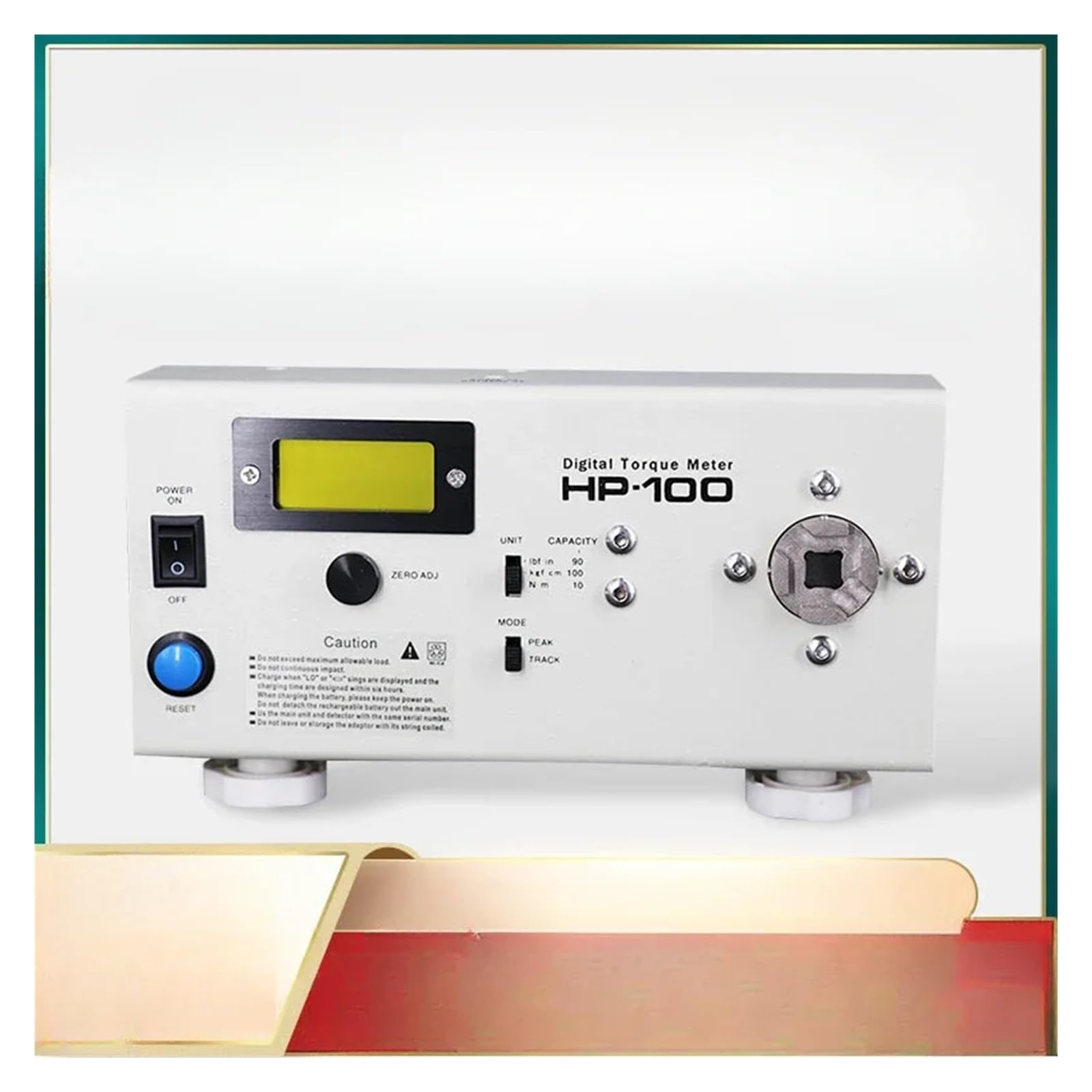 Comprobador de Par Destornillador eléctrico HP10 20 50 100 de viento Medidor torsión Probador torque(HP-100)