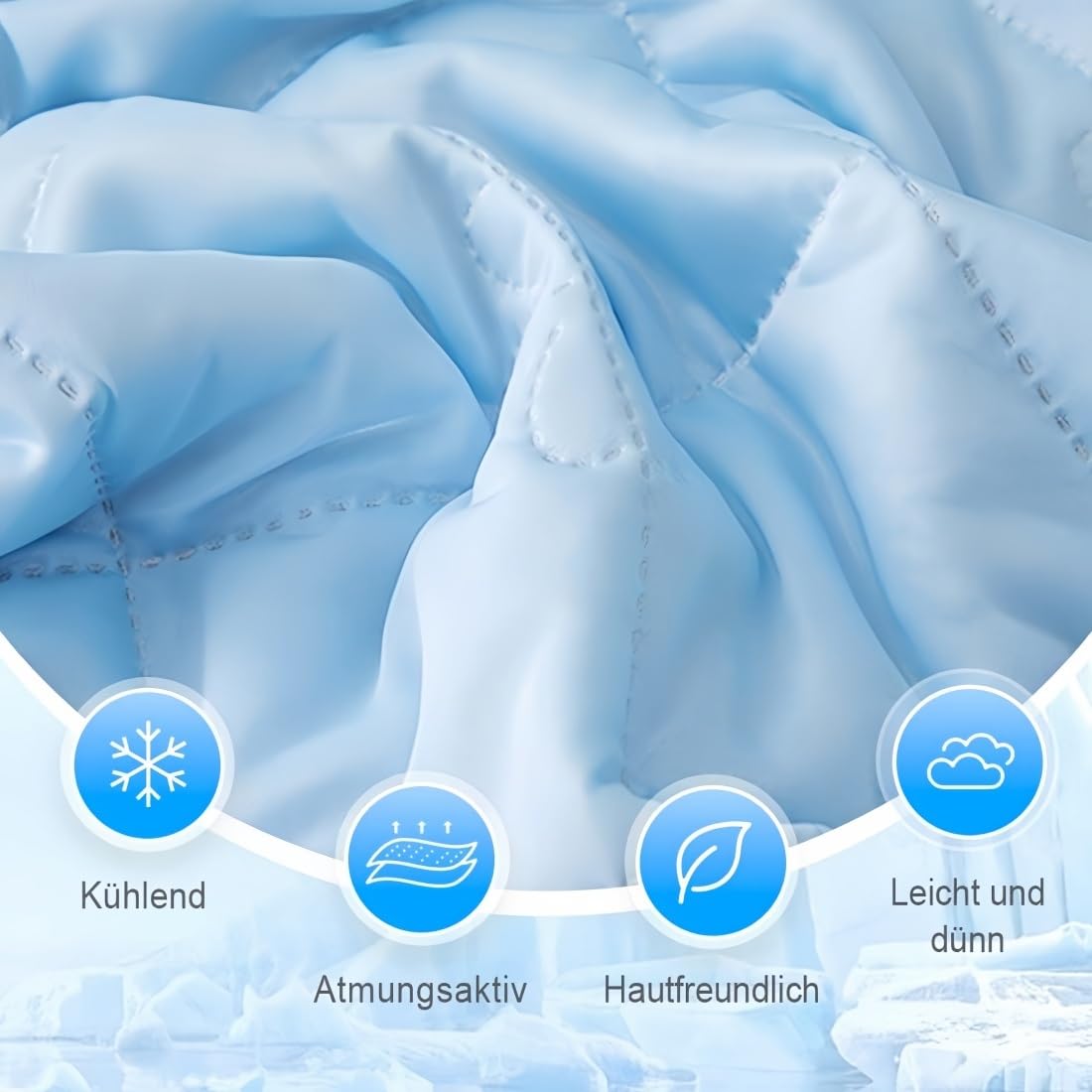 SleepCooling - Kühlende Decke für Kühlere Nächte im Sommer, Kühlende Decke Sommer mit Prägeverfahren, Atmungsaktiv Sommerdecke für Erwachsene & Kinder(Tiefviolett,200 * 230cm)