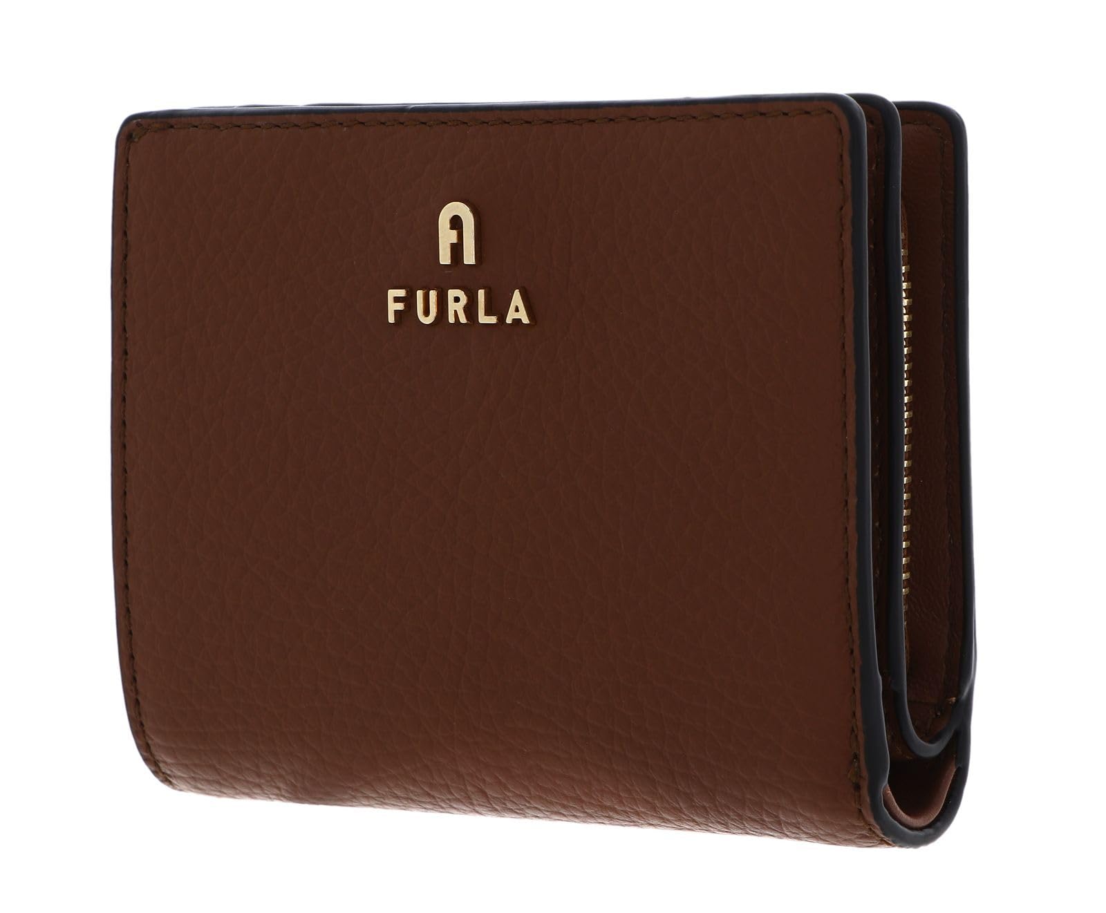 FURLA Camelia Compact Wallet S Cognac H