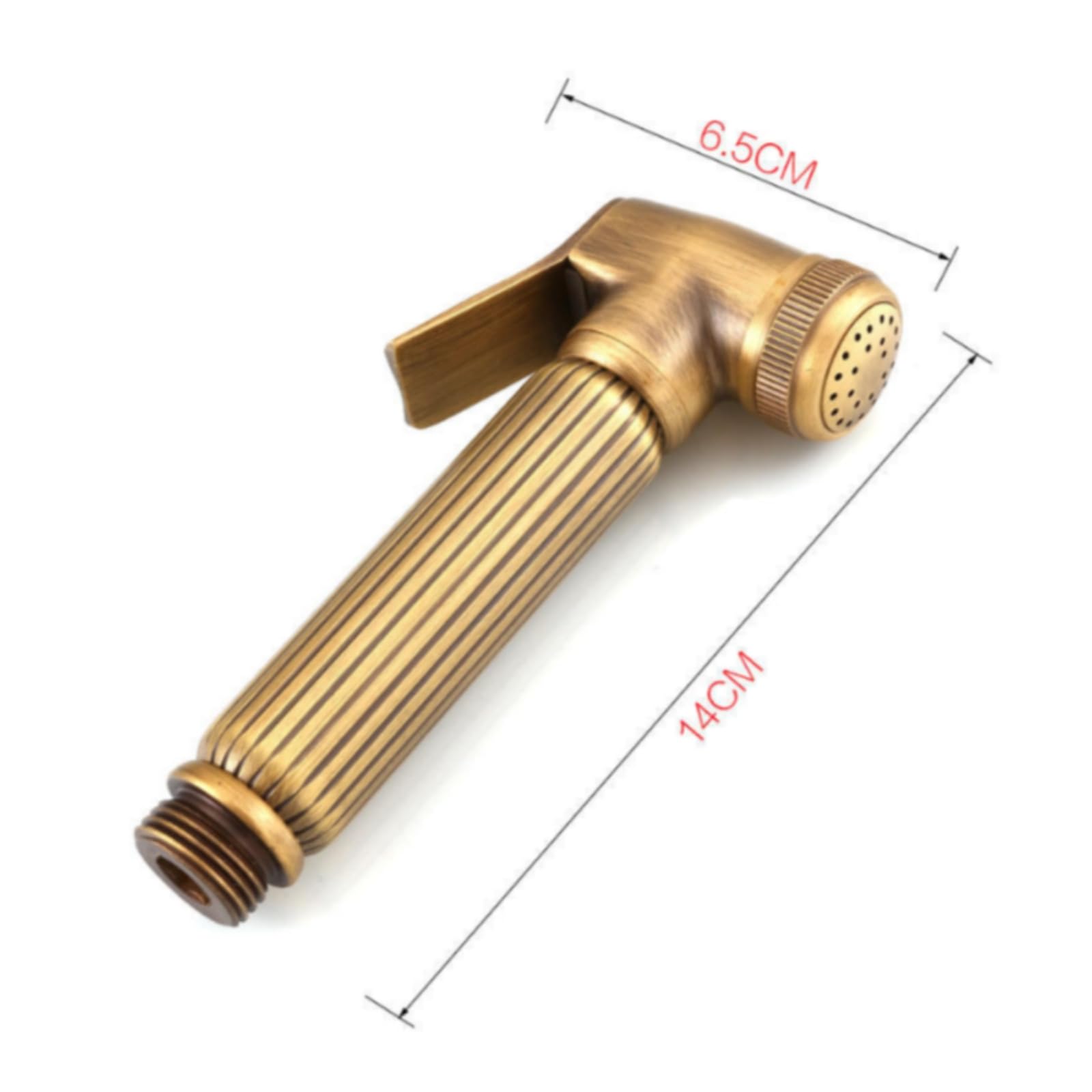 Qianly Rociador Higiénico Mano con Soporte Flexible, Pulverizador rociador higiénico con tubo flexible, Anticorrosión, Grifo, para Baño, Estilo C
