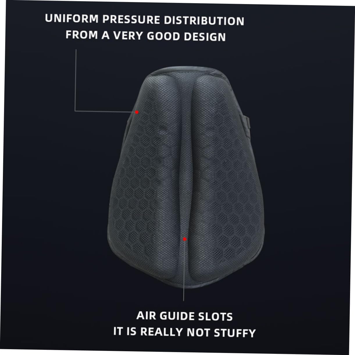 Cuscino Per Sella Da Moto Traspirante in Rete 3d Protezione Solare e Design Antifurto, Ammortizzante e Riutilizzabile Per Moto Sportive e Da Turismo, Adatto a Lunghi Viaggi Estivi