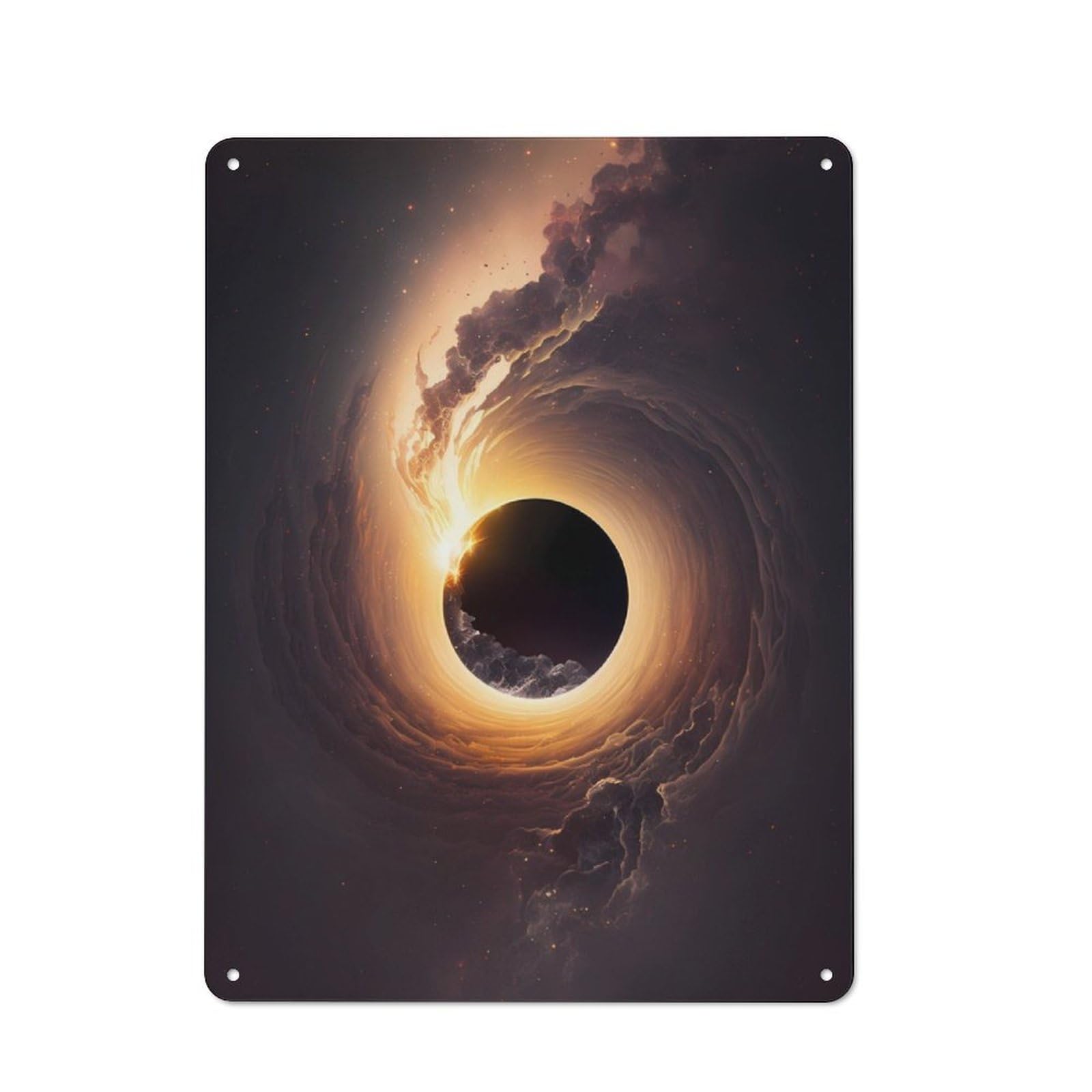 Junmoney Black Hole For Garden Room Or Summerhouse, Vintage Tin Sign 40X30cm, A Metal Wall Feature For Garden Rooms And Summerhouses