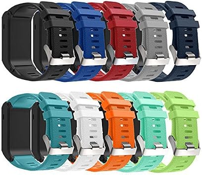 فرقة لـ Garmin Vivoactive HR ، استبدال سيليكون Soft Watch Band فقط لـ Garmin Vivoactive HR No Tracker ، استبدال الفرق فقط