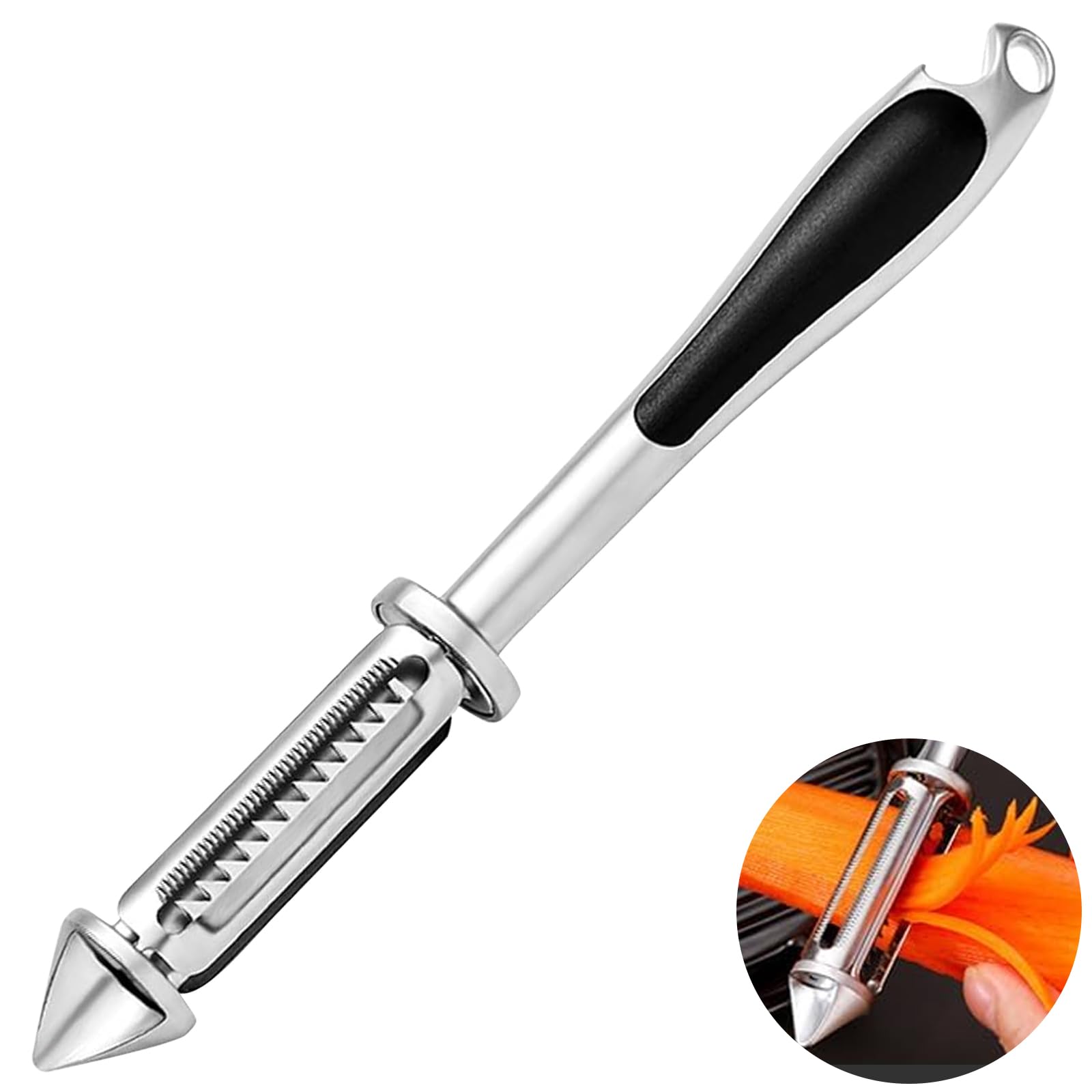 Mini pelapatate pieghevole portatile, pelapatate per frutta e verdura in acciaio inossidabile, coltello pieghevole per cucina da campeggio all'aperto da viaggio (Giallo