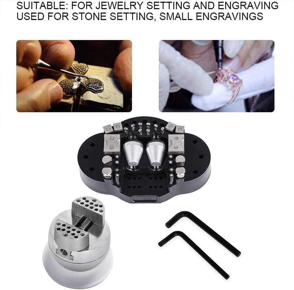 Changor Block Ball Vise, Engraving Ball Vise Setting Tool for Jewelry Setting for Engraving Gemstone Settings Handwork Steel - Image 4