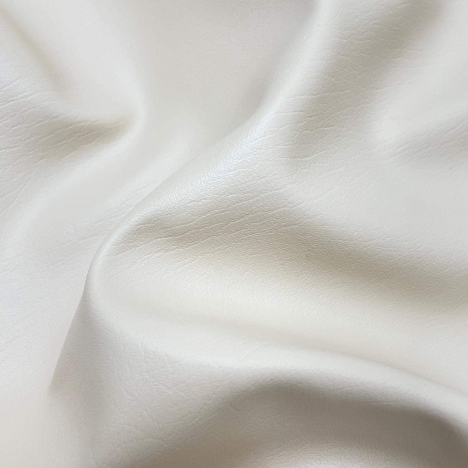 I Want Fabric Cream - Heavy Feel Faux Leather Leatherette Vinyl Pvc Upholstery Material Fabric Sold By The Metre