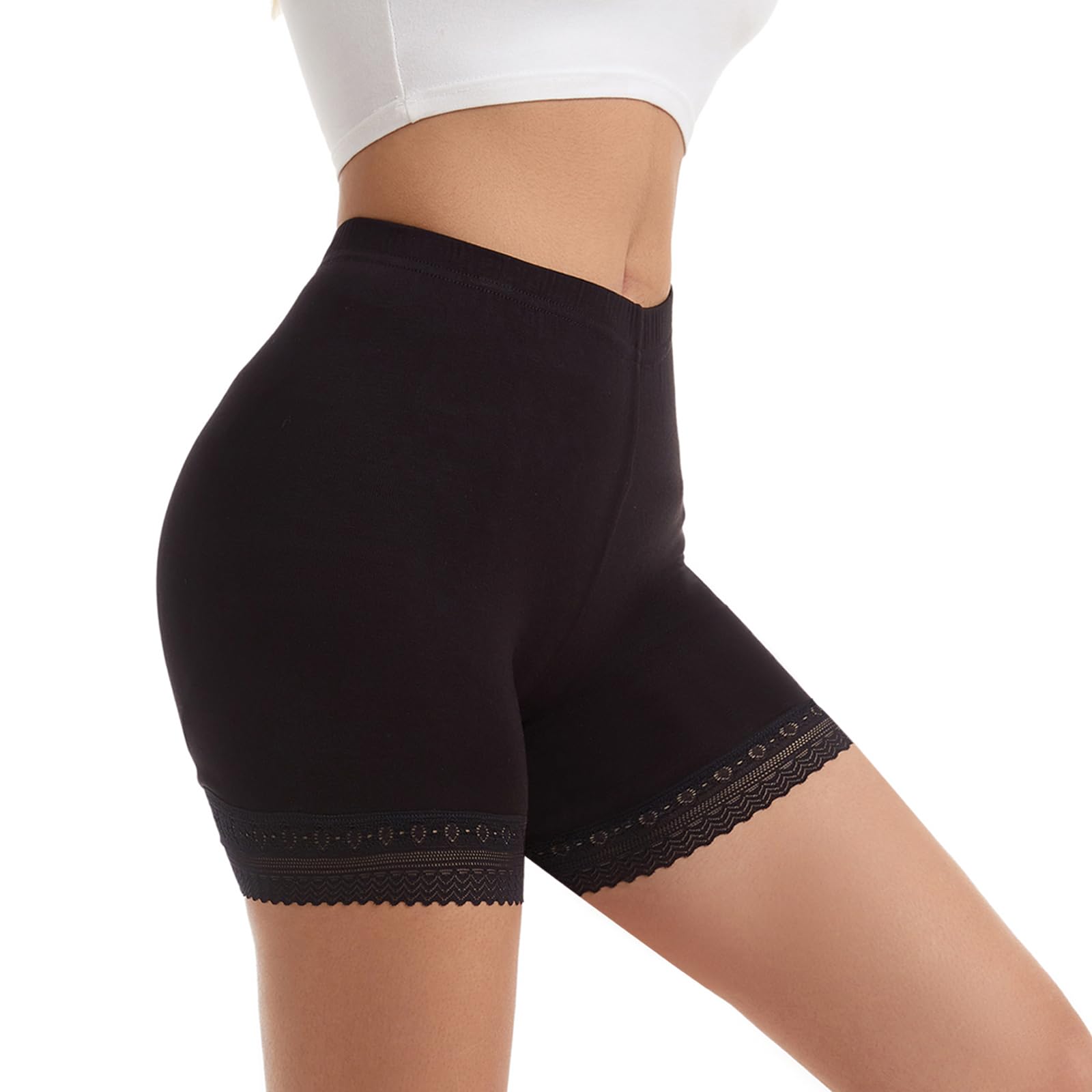 Vinconie Women Slip Shorts for Under Dresses Short Leggings Lace Under Shorts