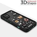 Pikkme Back Cover for Samsung Galaxy A51 | 3D Cartoon Silicone Case Cute & Fun Full Protective Bumper Cover (Black) gallery image