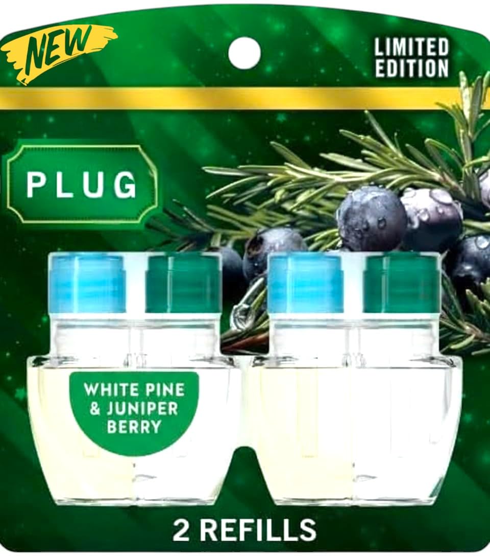 Feb-reze Odor-Fighting Fade Defy Plug Air Freshener 2 of 0 87 fl oz Refills White Pine Juniper Berry