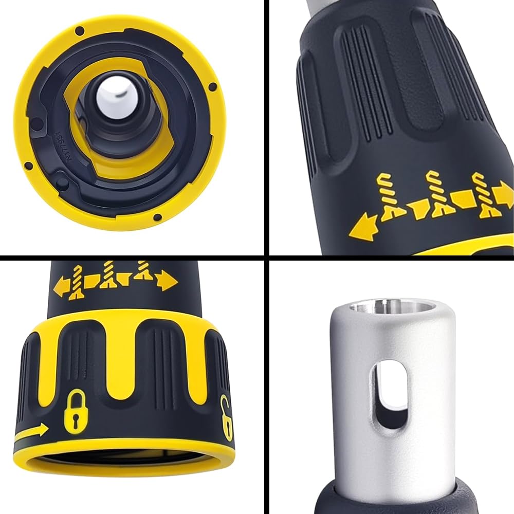 N435495 Cône de nez sans balais pour cloison sèche - Support de foret en acier compatible avec Black & Decker - Compatible avec Dewalt (8 cm x 6 cm)