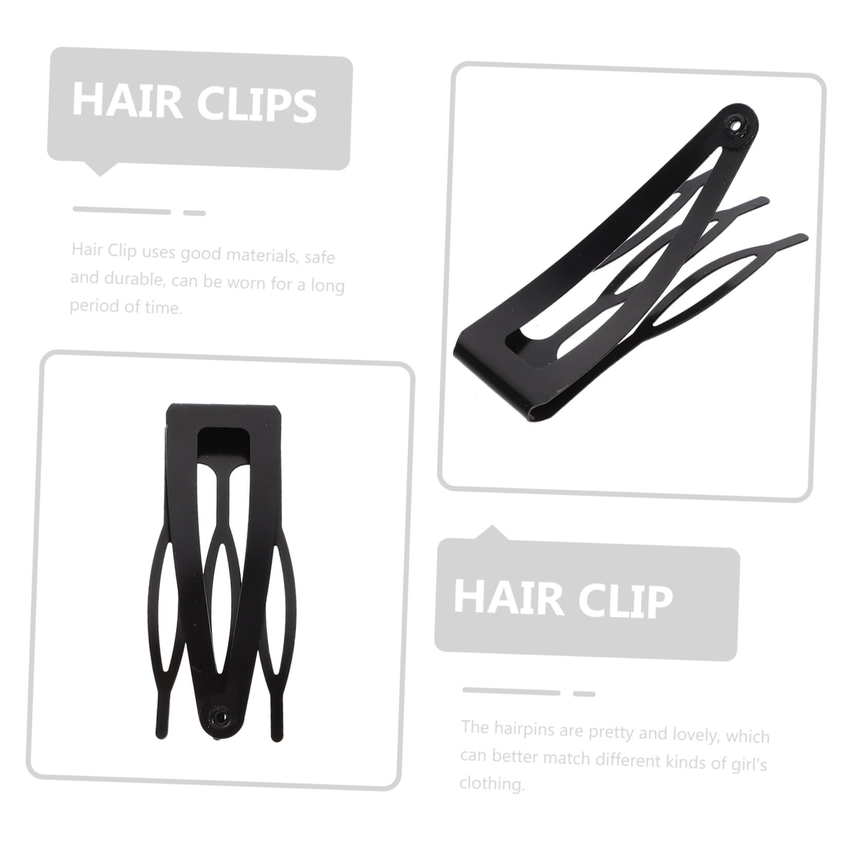 40 Stück Metallische Haarspangen mit Schnappverschluss Kleine Haarklammern für Mädchen und Frauen Elegantes Design Einfach zu Tragen und Lockeres Haar Fixierend