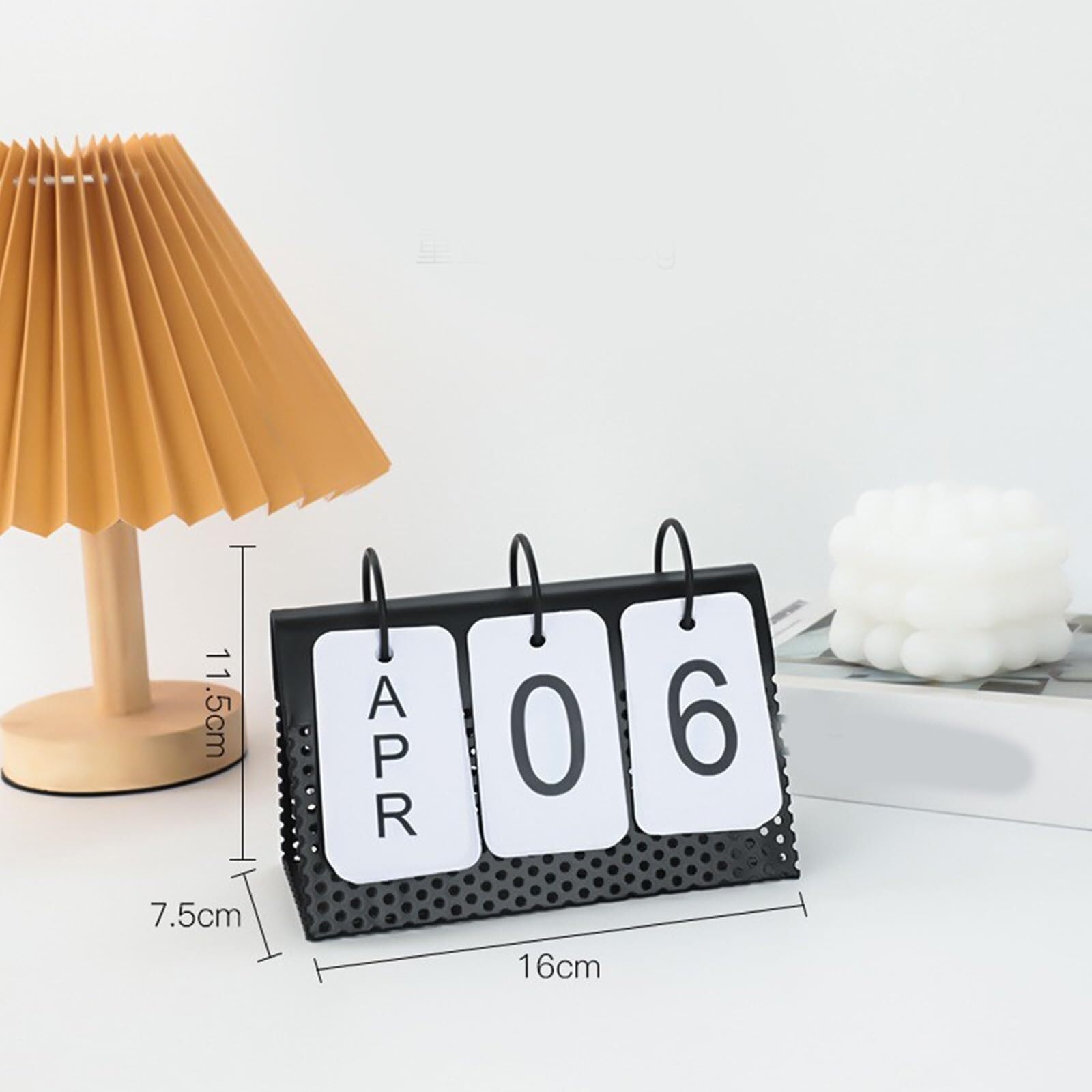 Tischkalender mit Fester Anzeige von Tag und Monat, permanent, für Schreibtisch, Büro oder Kabine