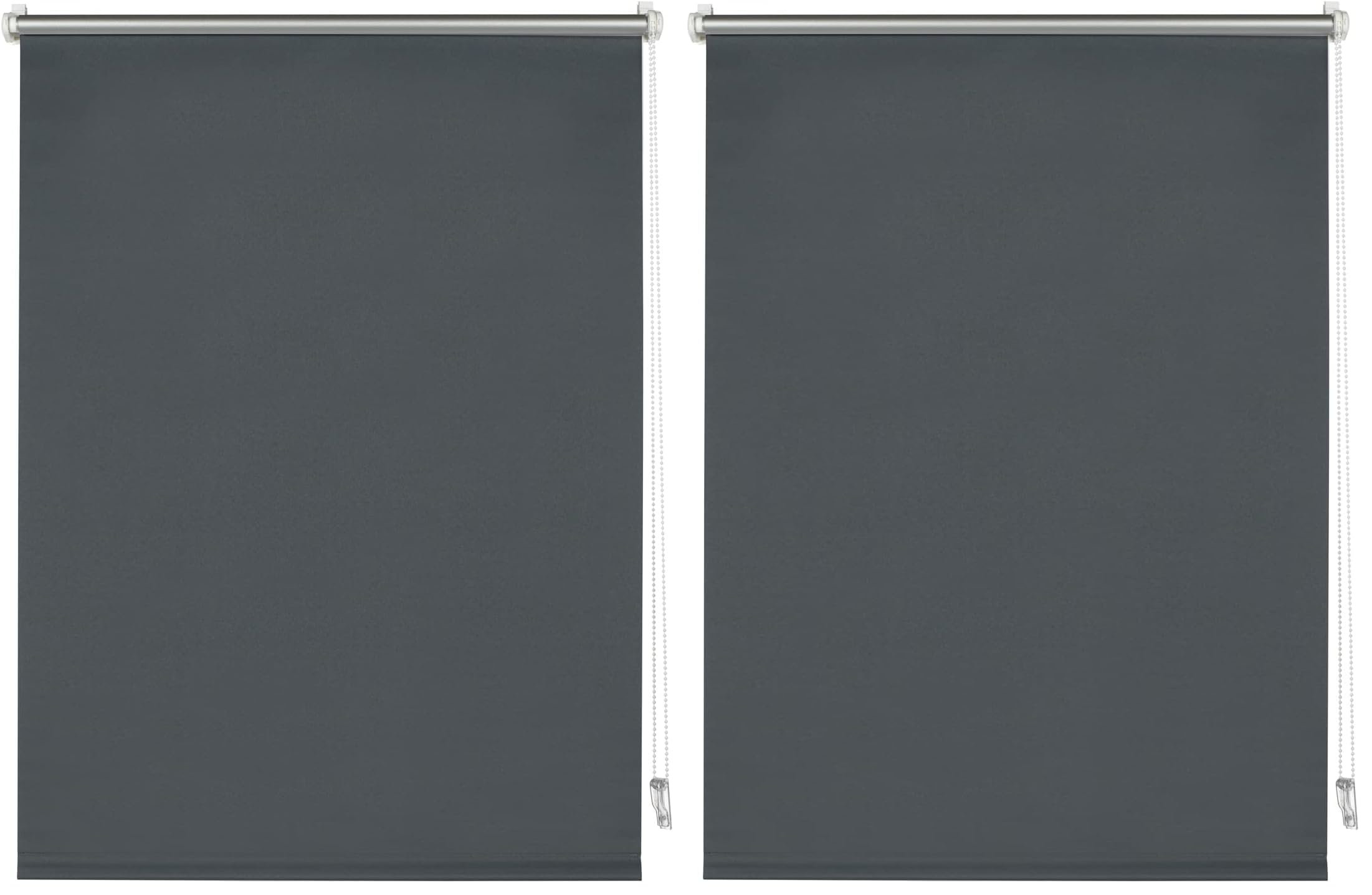 Deco Company Estor Enrollable térmico sin taladrar, Montaje con Pinza, Óptima reflexión de la luz, Ahorro energético, Opaco, Todas Las Piezas de Montaje Incluidas, Antracita, 70 x 150 cm