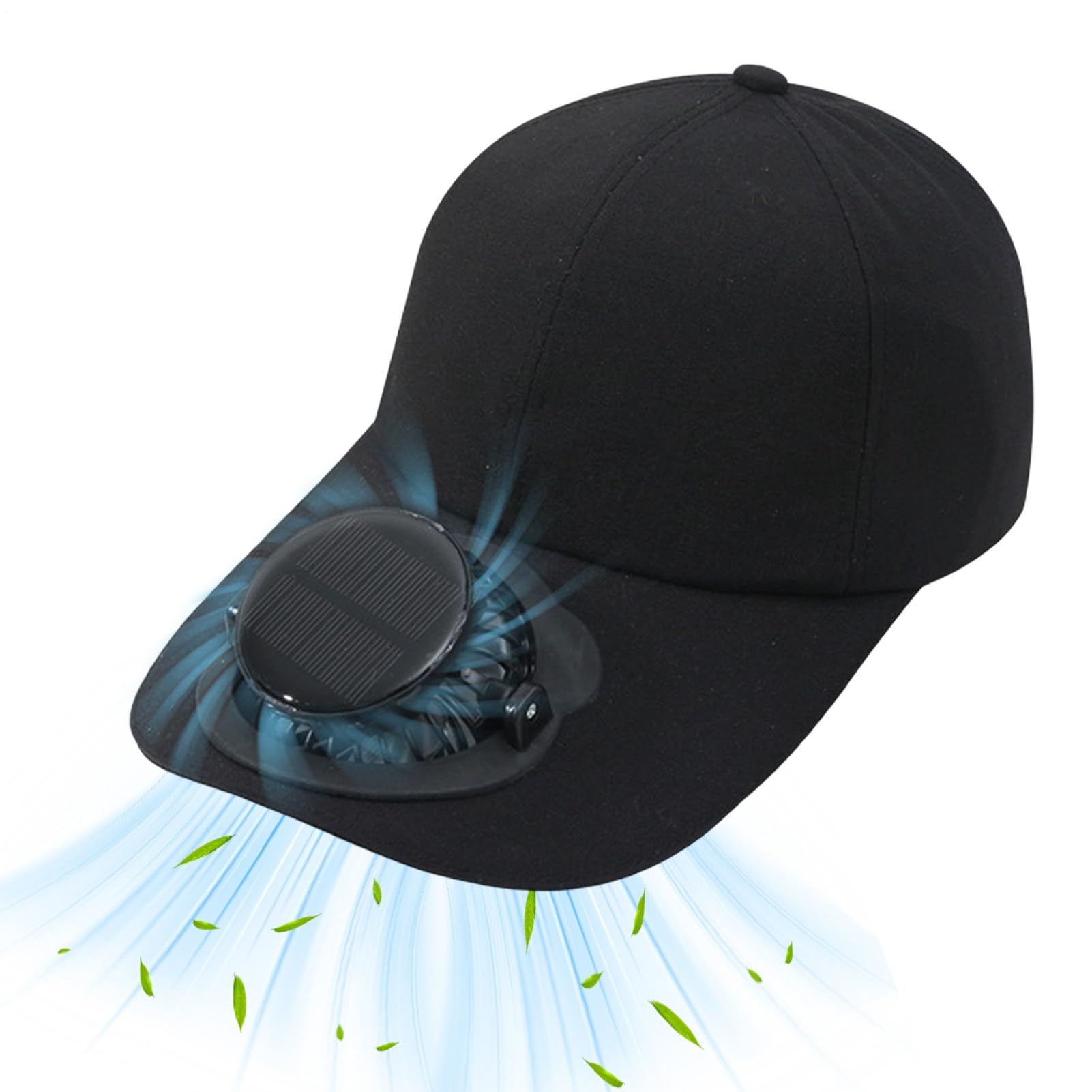 Gorra con Ventilador y Energía Solar | Gorra de Ciclismo | Sombrero de Ala Ancha para Pesca,para Hombres, Jardineros, Pescadores, Camping, Playa, Golfistas, Viajeros, Senderismo, Deportes, Conciertos,