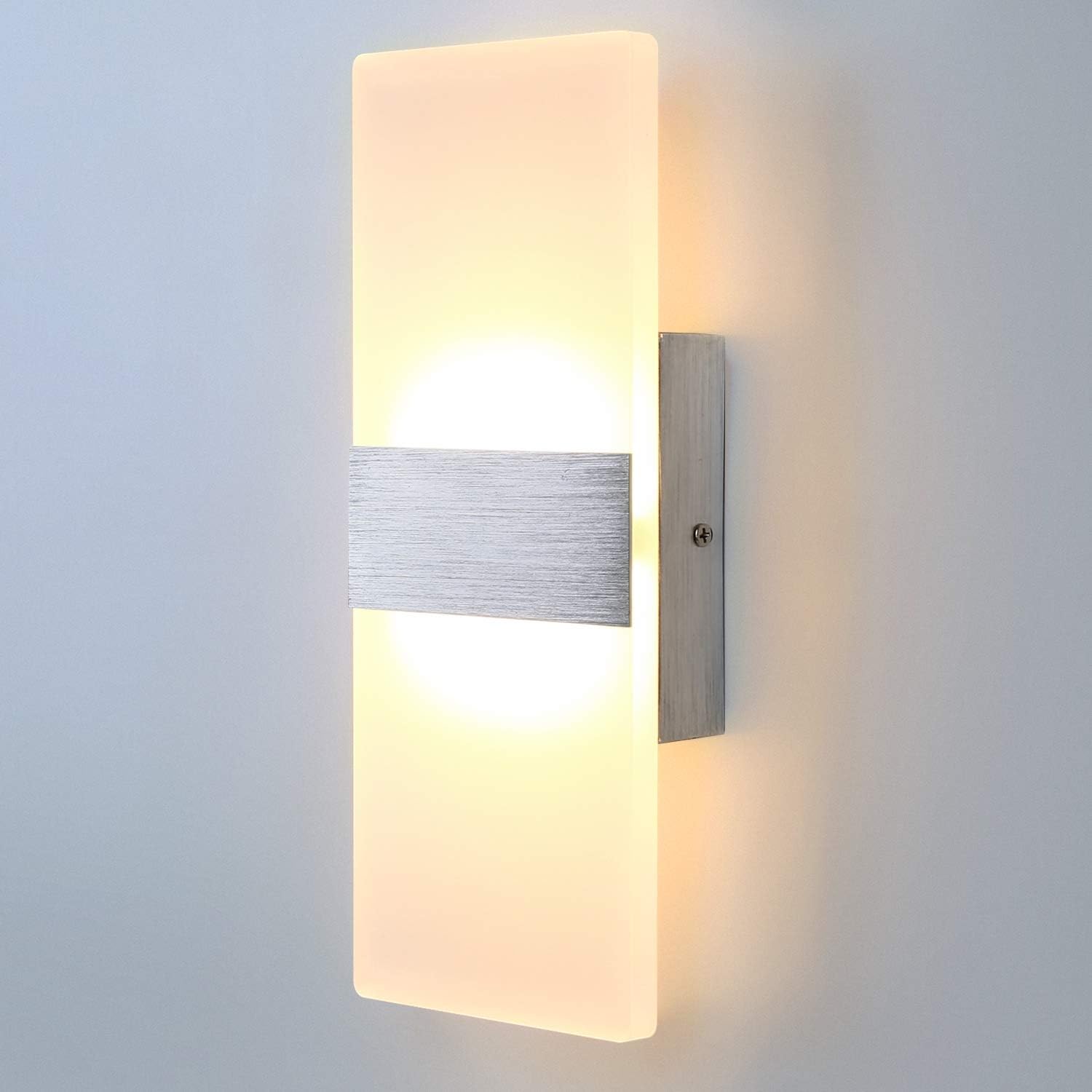 Lightess Modern Wall Sconces 12W LED Wall Lights Up Down Wall Lamp