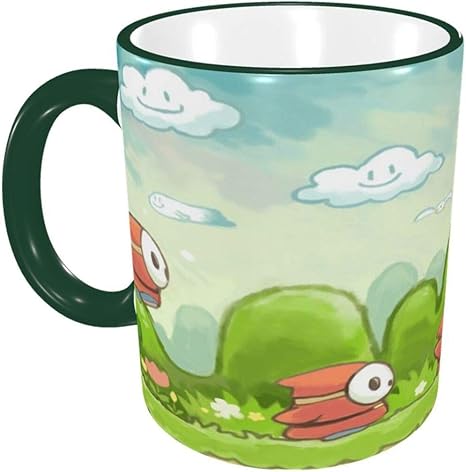 Amazon Co Jp 大容量 ヨッシー ヘイホー マグカップ コーヒーカップ 陶器 電子レンジ対応 アルファベット かわいい おしゃれ 大きめ 人気 アニメ グッズ 雑貨 330ml ホーム キッチン