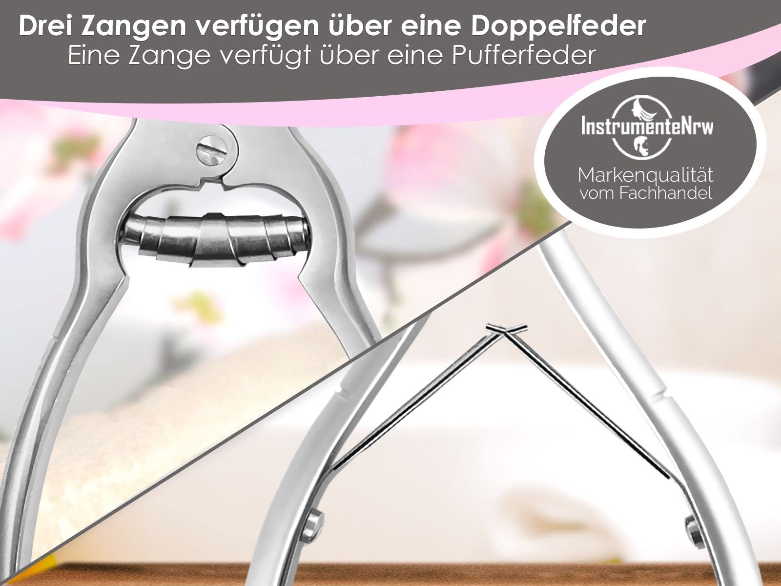 Pediküre Fußpflege-Set 6-teiliges Fußpflegeinstrumente-Set aus Edelstahl.