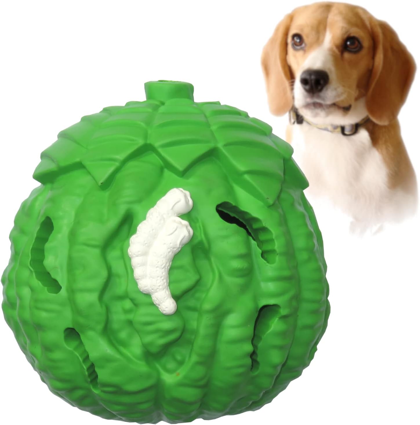 PetFun® Treat Dispenser Dog Toy Ball Medium Pomelo, Interactive Dog
