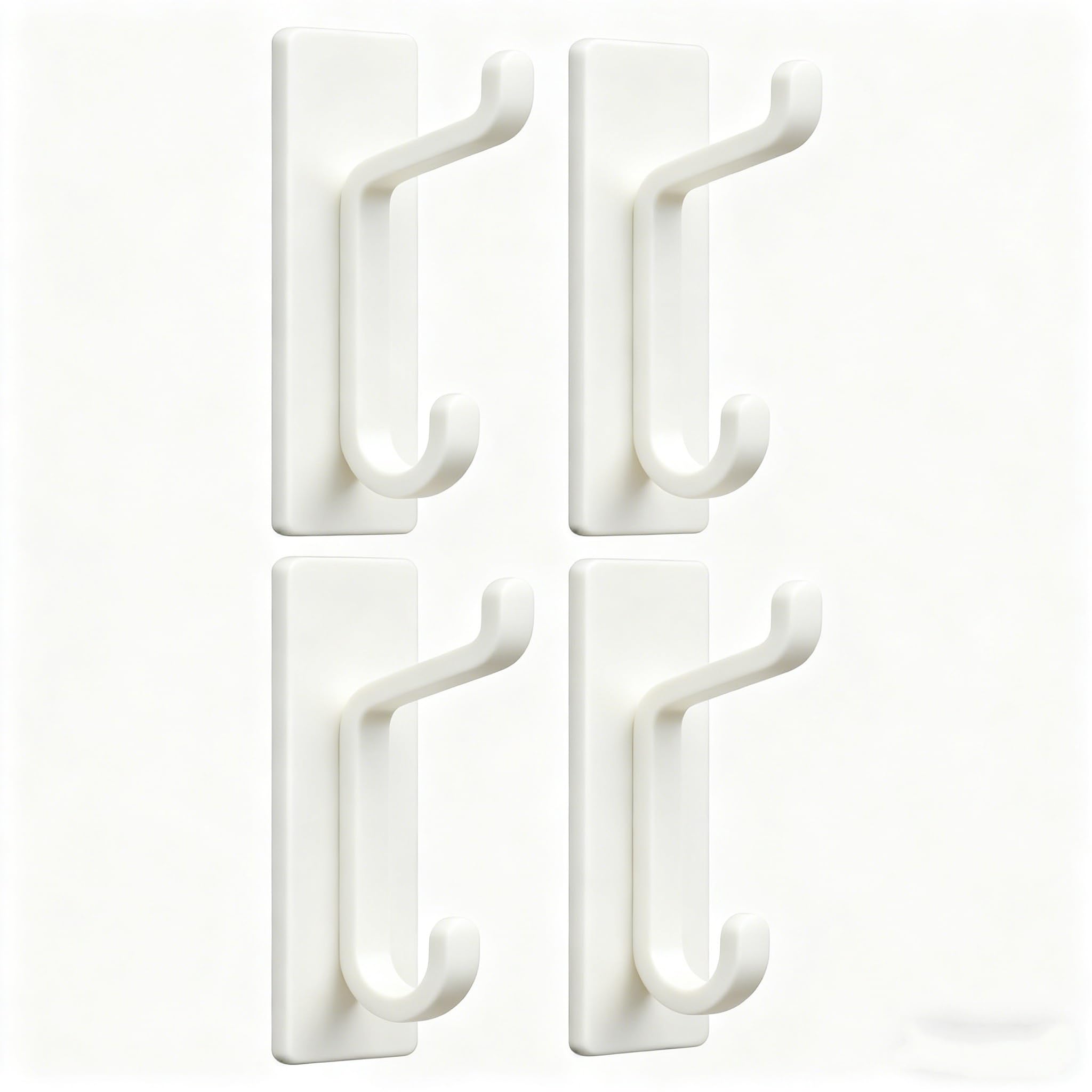 FGUJSUR Coat Hooks 2/4pcs Adhesive Wall Hooks