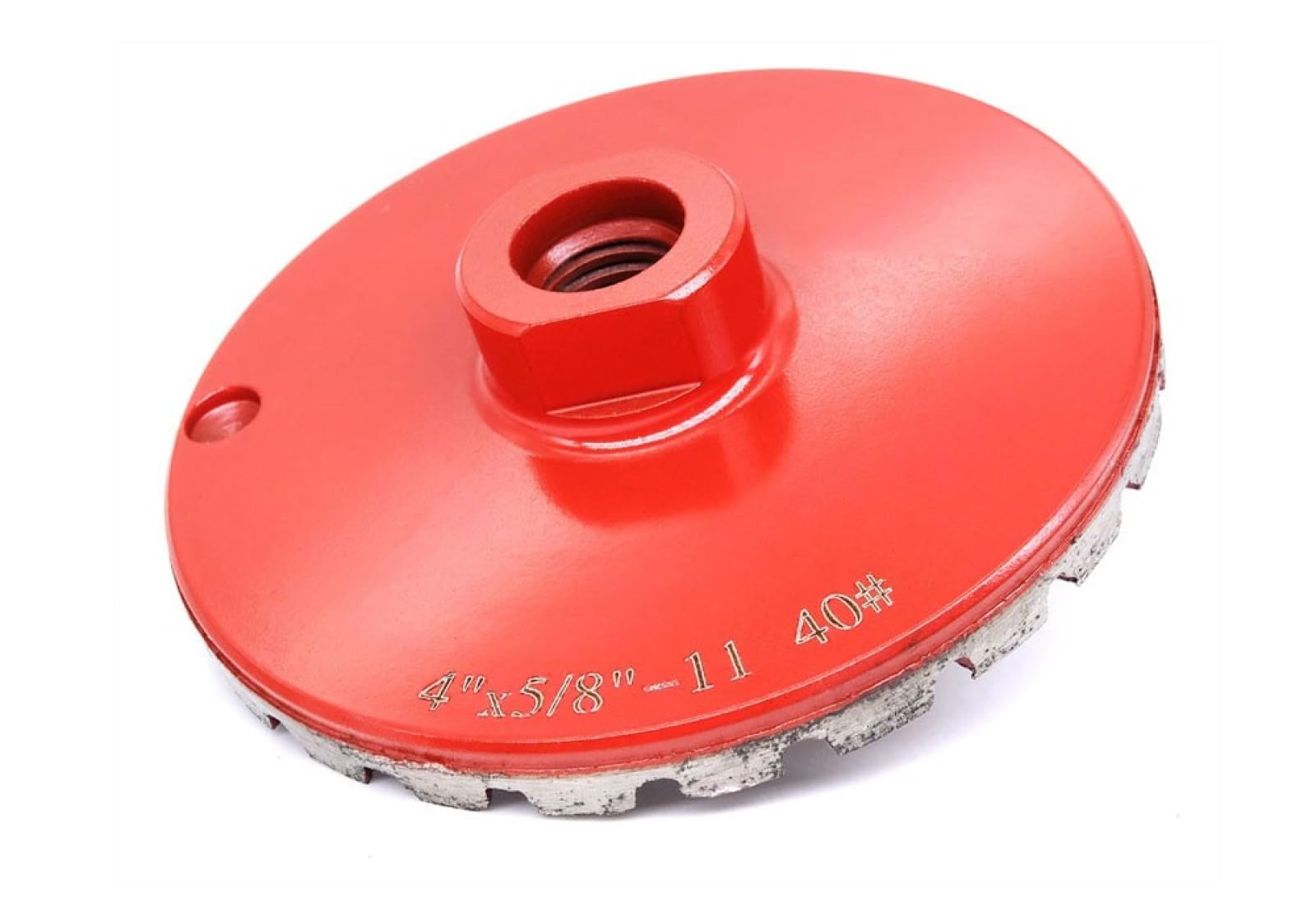 Muela Abrasiva De Segmento De Diamante De 4 ", Llanta Turbo, Rueda De Copa Ondulada, Grano 40, Abrasivo Para Piedra, Granito, Mármol, Tallado De Hormigón,Rosca M14