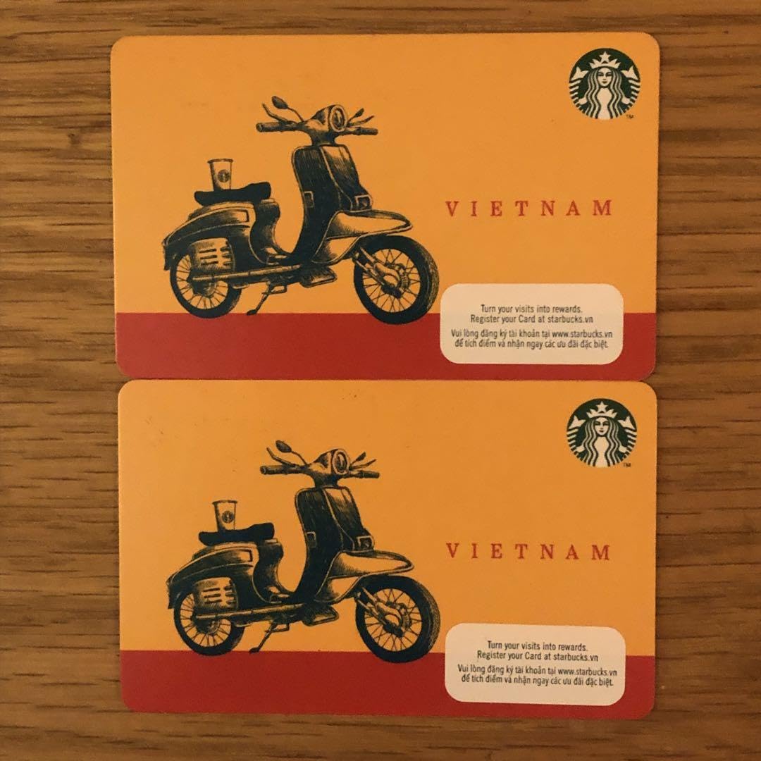 Amazon.co.jp: スターバックスカードベトナム限定バイク柄ご当地