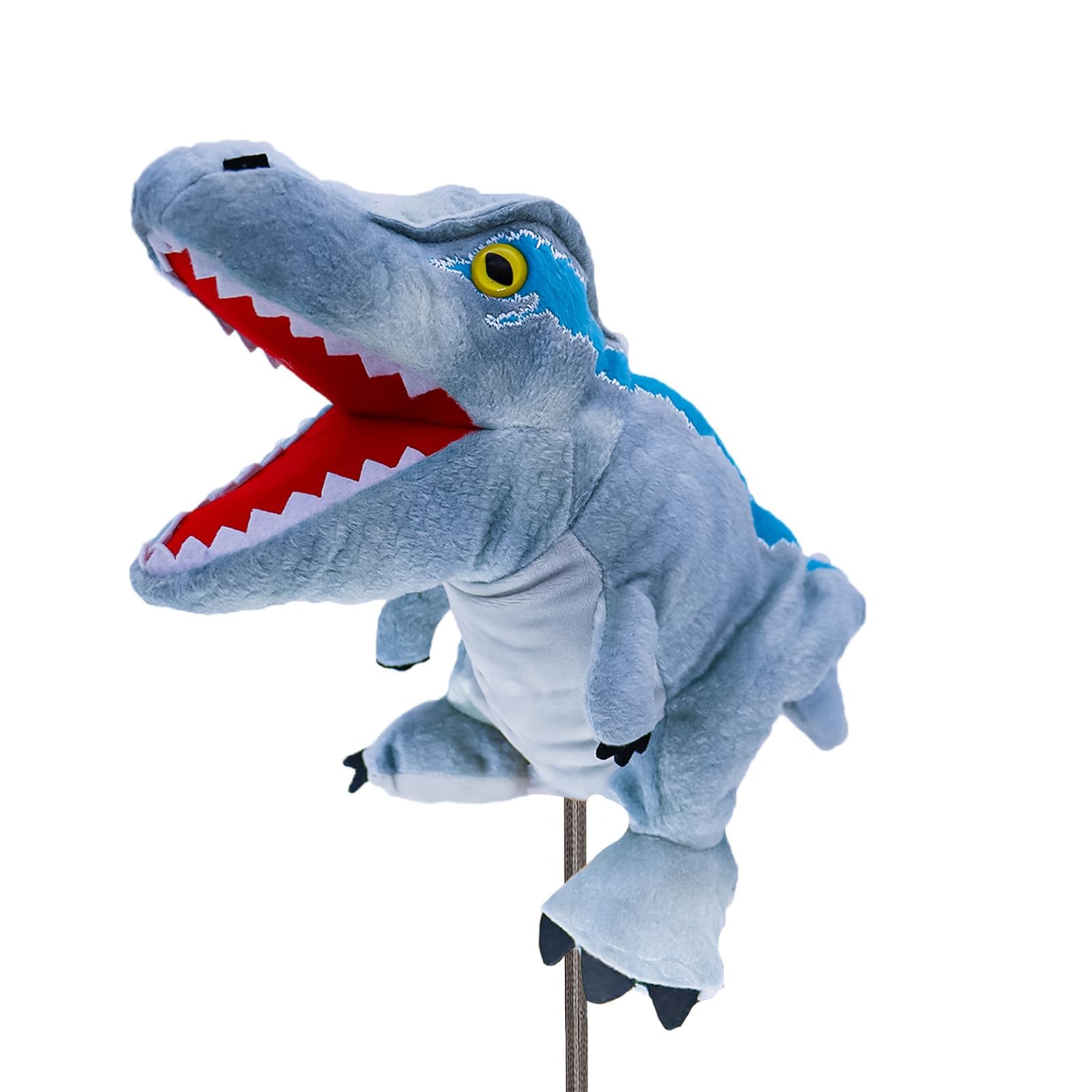 capybaraflying Realistic Plush Velociraptor Golf Club Cover, Fun Velociraptor Plush Wood Club Head Cover, Small Size Fits Hybrids And Irons, Large Size Fits Standard 460cc Driver Head. โ image 1