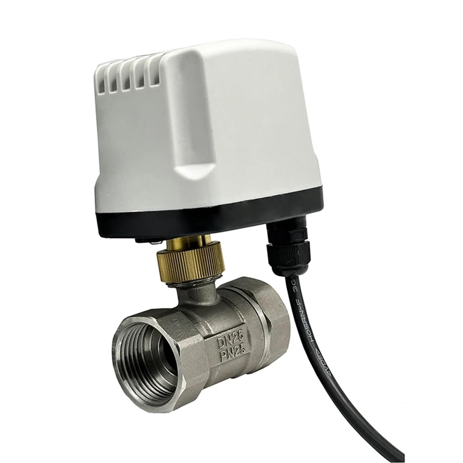 VSPPJYFG 1/2" 3/4" 1" 304 Stainless Steel Motorized Valve 220V 12V 24V 3-Wire 2 Control Electric Ball Valve Big Torque Metal Motor(24VDC,DN25)