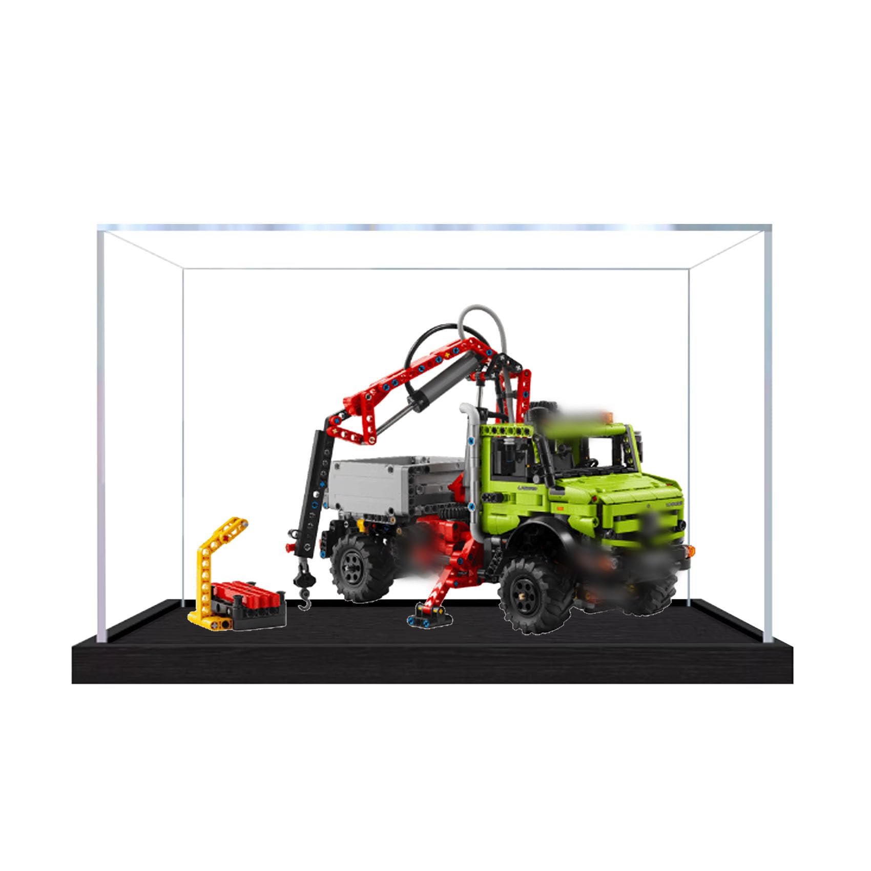 Acrylic Display Case for Le-go 42242 Crane Truck Model, Dustproof Display Box (display box only) (StyleA 2mm)