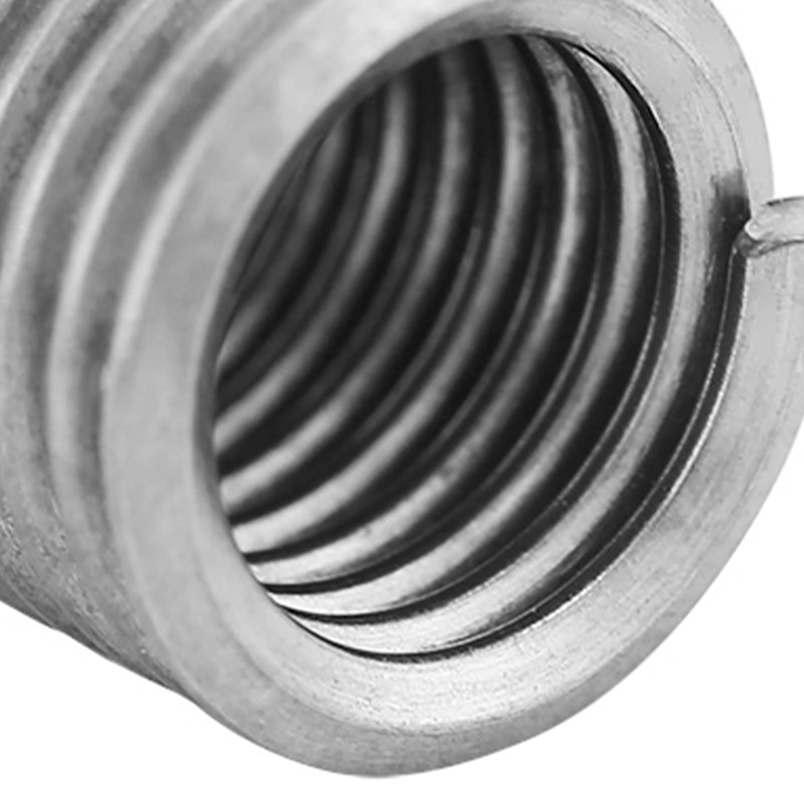 Repair Sleeve Set Stainless Steel Thread Repair Insert Rich Spiral Wire Insert Helical Insert Kit M6 X 1.0 X 3D Length for Repair Parts