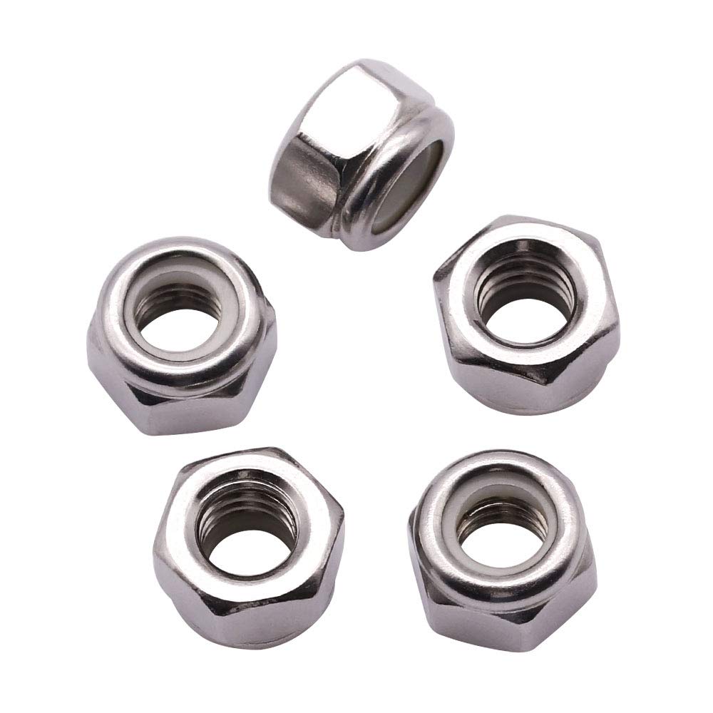 #6-32 inch Nylon Inserted Hex Locknuts (50 Pack), 304 Stainless Steel (18-8) lock nut, Finish Hex lock Nut (B084YW2TT1) Amazon Price History, Amazon Price Tracker