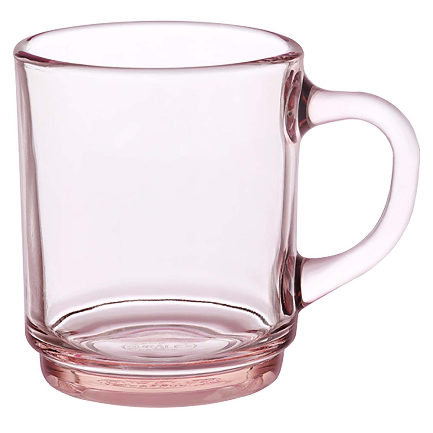 Duralex Versailes Tempered Glass Coffee Cups 260ml (Pack of 6) (Pink)